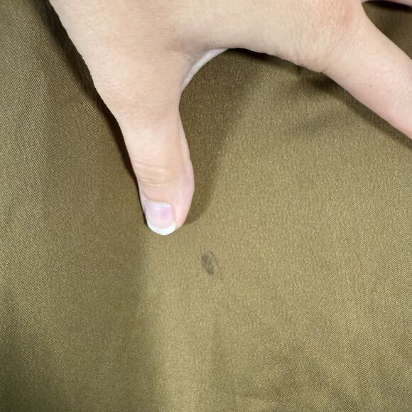 Universal Standard Pants Women's Medium Petite Satin Brown Wide Leg Tie Waist - Picture 5 of 11